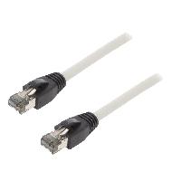 Cable - Adaptateur Reseau - Telephonie Cable reseau RJ45 male S-FTP Cat 8.1 gris- 0.5m