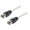 Cable - Adaptateur Reseau - Telephonie Cable reseau RJ45 male S-FTP Cat 8.1 gris- 5m