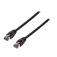 Cable - Adaptateur Reseau - Telephonie Cable reseau RJ45 male S-FTP Cat 8.1 noir- 15m