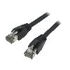 Cable - Adaptateur Reseau - Telephonie Cable reseau RJ45 male S-FTP Cat 8.1 noir- 1m