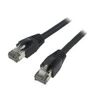 Cable - Adaptateur Reseau - Telephonie Cable reseau RJ45 male S-FTP Cat 8.1 noir- 1m