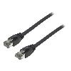 Cable - Adaptateur Reseau - Telephonie Cable reseau RJ45 male S-FTP Cat 8.1 noir- 2m