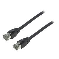 Cable - Adaptateur Reseau - Telephonie Cable reseau RJ45 male S-FTP Cat 8.1 noir- 2m