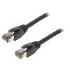Cable - Adaptateur Reseau - Telephonie Cable reseau RJ45 male S-FTP Cat 8.1 noir- 3m