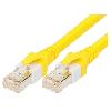Cable - Adaptateur Reseau - Telephonie Cable reseau RJ45 male SF-UTP Cat 5e jaune - 0.2m