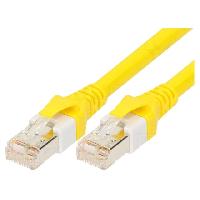 Cable - Adaptateur Reseau - Telephonie Cable reseau RJ45 male SF-UTP Cat 5e jaune - 0.5m