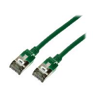 Cable - Adaptateur Reseau - Telephonie Cable reseau RJ45 male U-FTP Cat 6a vert - 1m