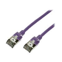 Cable - Adaptateur Reseau - Telephonie Cable reseau RJ45 male U-FTP Cat.6a violet - 5m