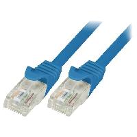 Cable - Adaptateur Reseau - Telephonie Cable reseau RJ45 male U-UTP Cat 5e bleu - 2m