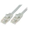 Cable - Adaptateur Reseau - Telephonie Cable reseau RJ45 male U-UTP Cat 5e gris - 0.25m