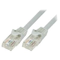 Cable - Adaptateur Reseau - Telephonie Cable reseau RJ45 male U-UTP Cat 5e gris - 0.25m