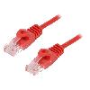 Cable - Adaptateur Reseau - Telephonie Cable reseau RJ45 male U-UTP Cat.5e rouge- 1.5m