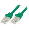 Cable - Adaptateur Reseau - Telephonie Cable reseau RJ45 male U-UTP Cat.5e vert- 10m