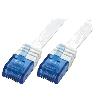 Cable - Adaptateur Reseau - Telephonie Cable reseau RJ45 male U-UTP Cat.6 blanc- 1m