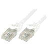 Cable - Adaptateur Reseau - Telephonie Cable reseau RJ45 male U-UTP Cat.6 blanc- 5m