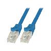 Cable - Adaptateur Reseau - Telephonie Cable reseau RJ45 male U-UTP Cat.6 bleu - 1.5m