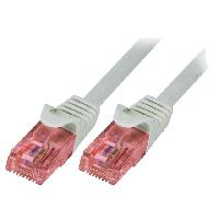 Cable - Adaptateur Reseau - Telephonie Cable reseau RJ45 male U-UTP Cat 6 gris- 1m Cable - Adaptateur Reseau - Telephonie Cable reseau RJ45 male U-UTP Cat 6 gris- 1m
