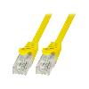 Cable - Adaptateur Reseau - Telephonie Cable reseau RJ45 male U-UTP Cat.6 jaune- 1.5m