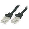 Cable - Adaptateur Reseau - Telephonie Cable reseau RJ45 male U-UTP Cat.6 noir- 5m