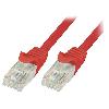 Cable - Adaptateur Reseau - Telephonie Cable reseau RJ45 male U-UTP Cat.6 rouge- 2m