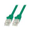 Cable - Adaptateur Reseau - Telephonie Cable reseau RJ45 male U-UTP Cat.6 vert- 1.5m