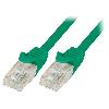 Cable - Adaptateur Reseau - Telephonie Cable reseau RJ45 male U-UTP Cat 6 vert - 3m