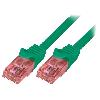 Cable - Adaptateur Reseau - Telephonie Cable reseau RJ45 male U-UTP Cat.6 vert- 5m