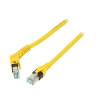 Cable - Adaptateur Reseau - Telephonie Cable reseau RJ45 Prise male SFTP Cat 6 jaune 2m - 1 prise RJ45 mobile