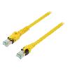 Cable - Adaptateur Reseau - Telephonie Cable reseau RJ45 Prise male SFTP Cat 6 jaune 5m - 1 prise RJ45 mobile