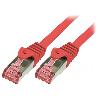 Cable - Adaptateur Reseau - Telephonie Cable reseau rouge 5.00m SFTP blinde RJ45 cat6