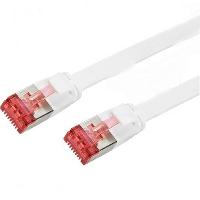 Cable - Adaptateur Reseau - Telephonie Cable RJ45 cat.6 blinde U-FTP 7.5m plat blanc