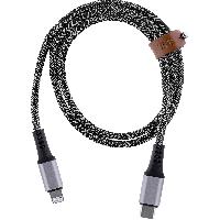 Cable - Adaptateur Reseau - Telephonie Cable Usb-C-Lightning 1.5m Gris Sideral Tnb