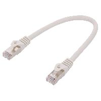 Cable - Adaptateur Reseau - Telephonie Cordon de raccordement F-UTP Cat.6 gris - 0.25m