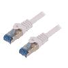 Cable - Adaptateur Reseau - Telephonie Cordon de raccordement S-FTP Cat.6a blanc - 1m