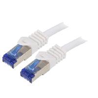Cable - Adaptateur Reseau - Telephonie Cordon de raccordement S-FTP Cat.6a blanc - 5m