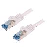 Cable - Adaptateur Reseau - Telephonie Cordon de raccordement S-FTP Cat.6a blanc - 5m