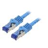 Cable - Adaptateur Reseau - Telephonie Cordon de raccordement S-FTP Cat.6a bleu - 0.5m