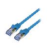 Cable - Adaptateur Reseau - Telephonie Cordon de raccordement S-FTP Cat.6a bleu - 0.5m