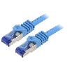 Cable - Adaptateur Reseau - Telephonie Cordon de raccordement S-FTP Cat.6a bleu - 2m