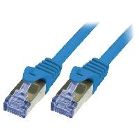 Cable - Adaptateur Reseau - Telephonie Cordon de raccordement S-FTP Cat.6a bleu - 2m