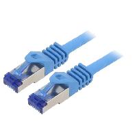 Cable - Adaptateur Reseau - Telephonie Cordon de raccordement S-FTP Cat.6a bleu - 3m