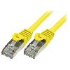 Cable - Adaptateur Reseau - Telephonie Cordon raccordement F-UTP Cat.5e Jaune - 1m