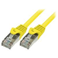 Cable - Adaptateur Reseau - Telephonie Cordon raccordement F-UTP Cat.5e Jaune - 7.5m