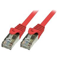 Cable - Adaptateur Reseau - Telephonie Cordon raccordement F-UTP Cat.5e Rouge -5m