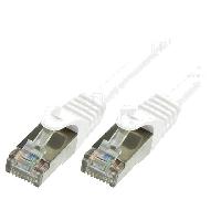Cable - Adaptateur Reseau - Telephonie Cordon raccordement F-UTP Cat.6 blanc - 1m