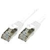 Cable - Adaptateur Reseau - Telephonie Cordon raccordement F-UTP Cat.6 blanc - 3m