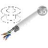Cable - Adaptateur Reseau - Telephonie Cordon S-FTP Cat7 100m - Blanc