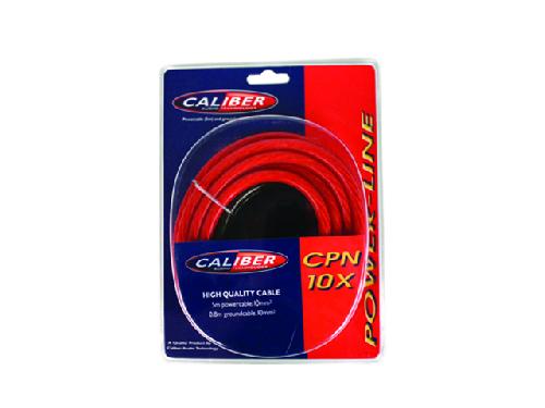 Cable alimentation 10mm2 - 5m rouge - 0.8m noir