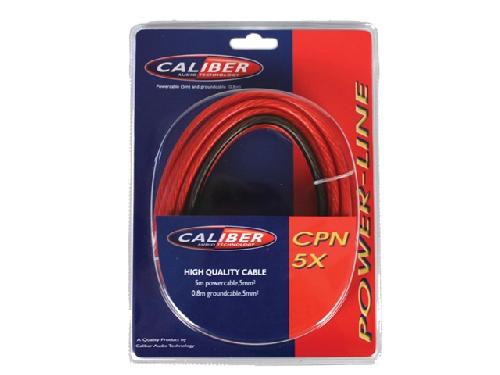 Cable alimentation 5mm2 - 5m rouge - 0.8m noir