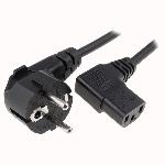 Cable - Connectique Pour Peripherique Cable alimentation Angulaire 90 degres IEC C13 1.8m Noir